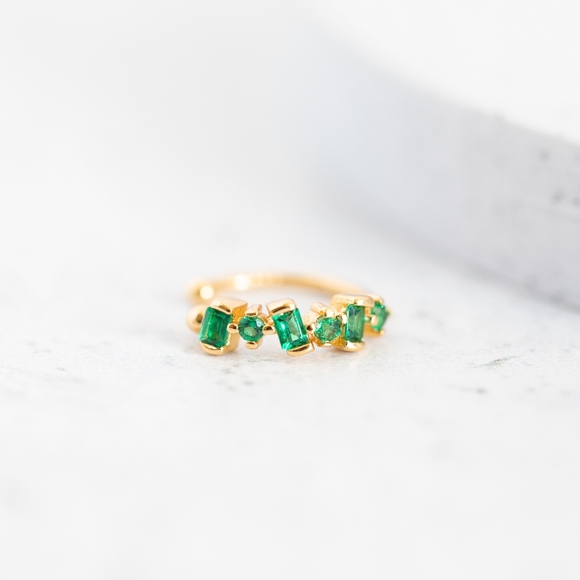 Verde Stone Ear Cuff (S925) - Picture 2 of 6